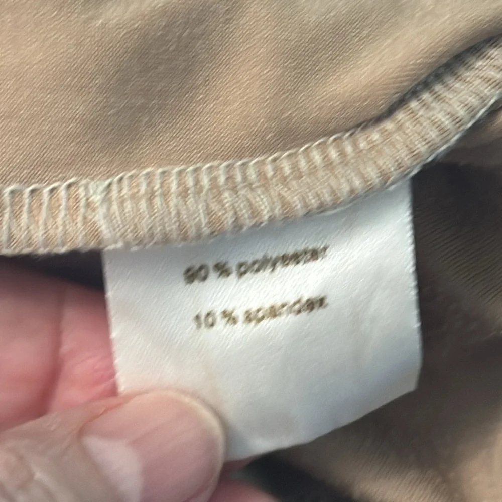 *Women’s Vintage Tsunami Size XS Tan Polyester/Spandex Ultra Suede Shirt Top